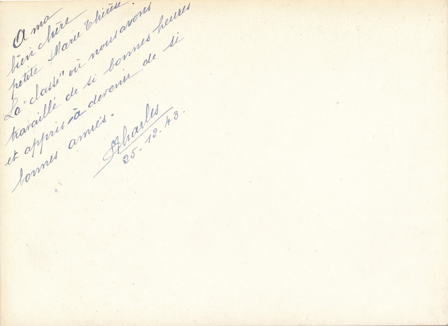 intérieur classe 1940 encrier bancs photo photographie dédicace