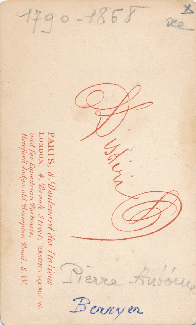Pierre Antoine BERRER, avocat photo photographie cdv Disderi