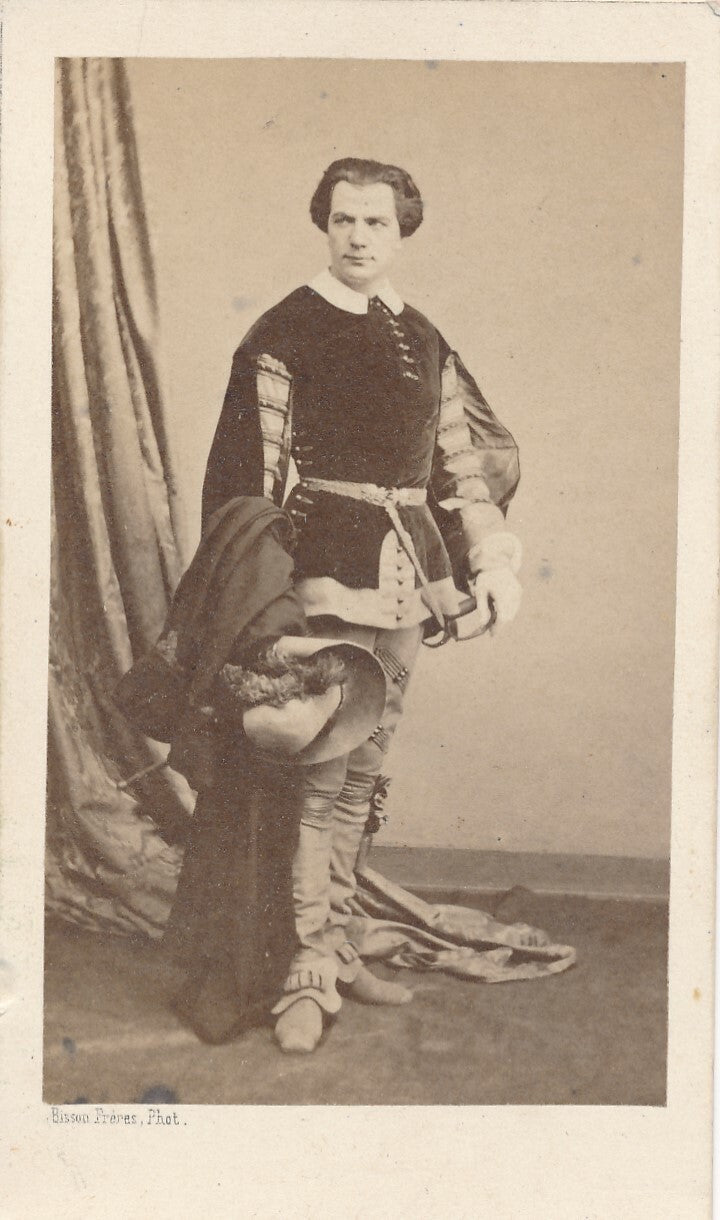 Frederic FEBVRE acteur cdv albuminé Bisson Frères photo photographie