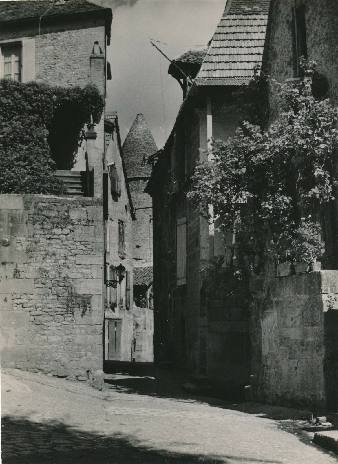 Sarlat Dordogne 1950-1960 4 photos photographie Georges VIOLLON cachet lot