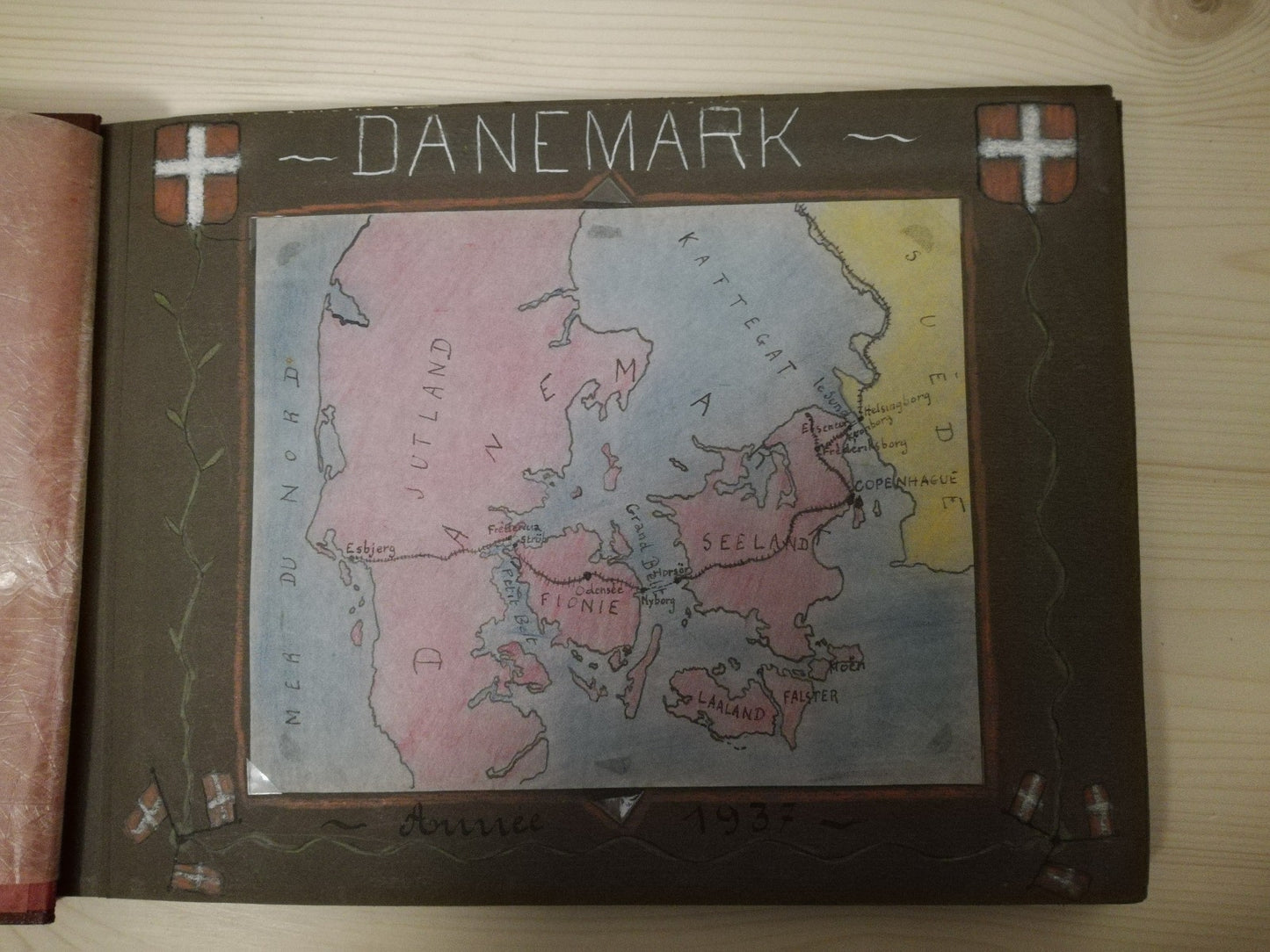 album photo année 1937 dessins enfant plus 200 photos Danemark Suede Allemagne