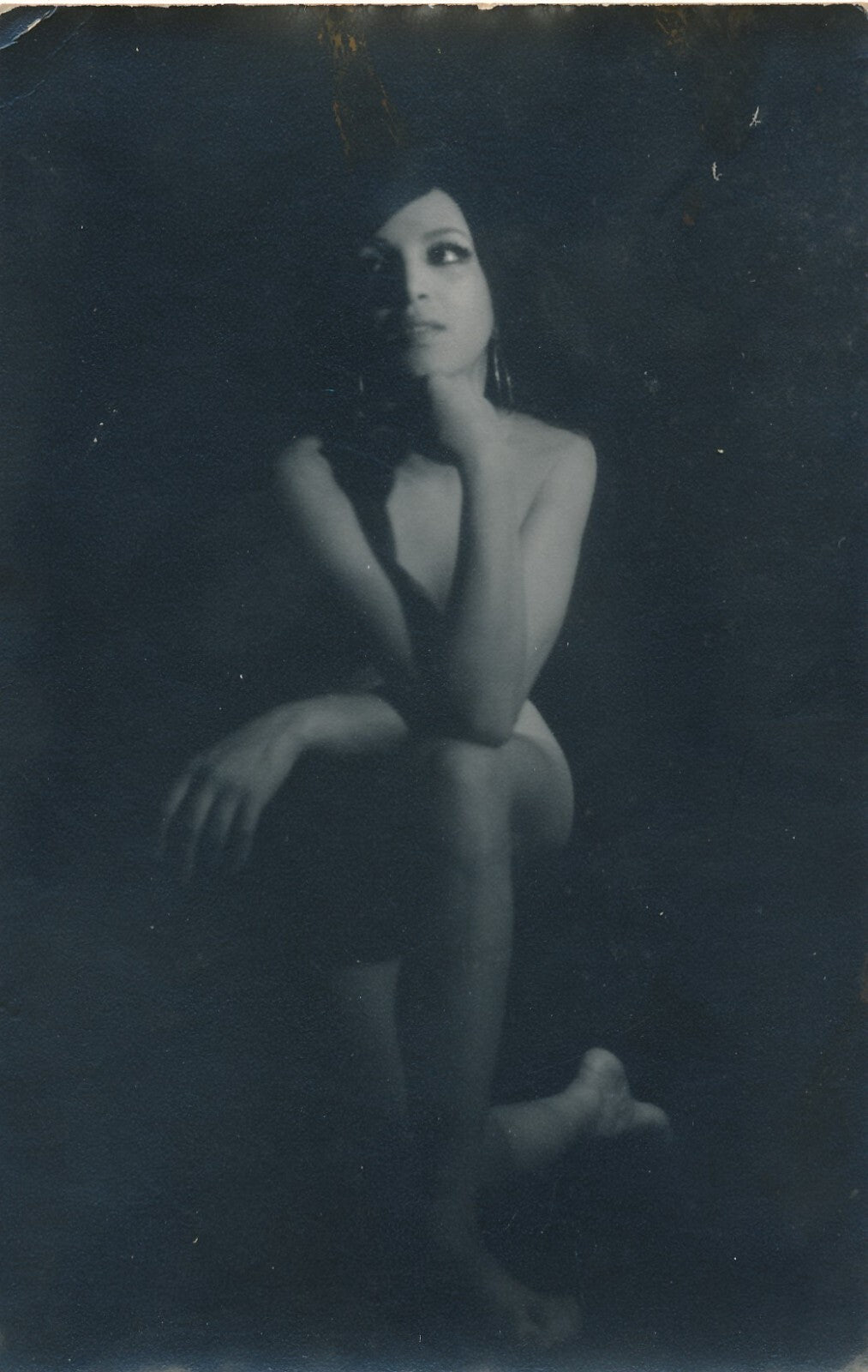 2 portraits femme ombre sexy nu photo photographie v. 1960