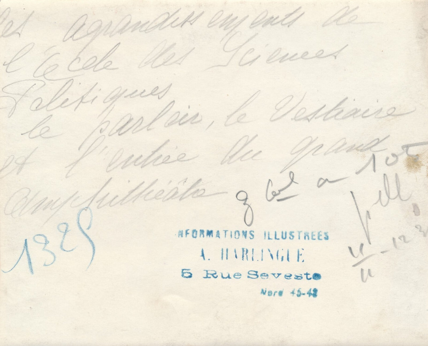 Architecture art déco sciences politique Paris photo photographie v. 1930