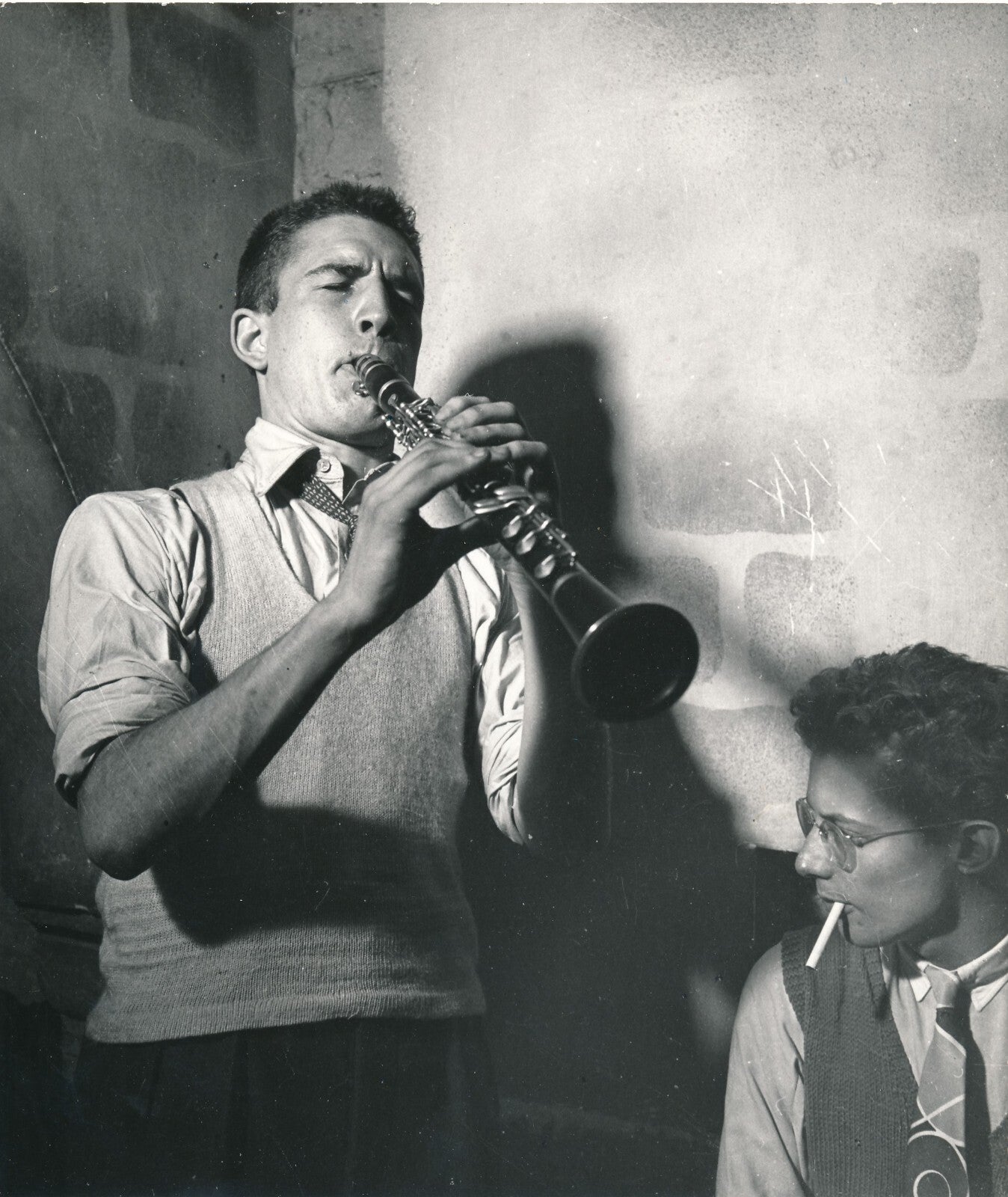 Claude LUTHER jazz clarinettiste photo photographie époque Savitry