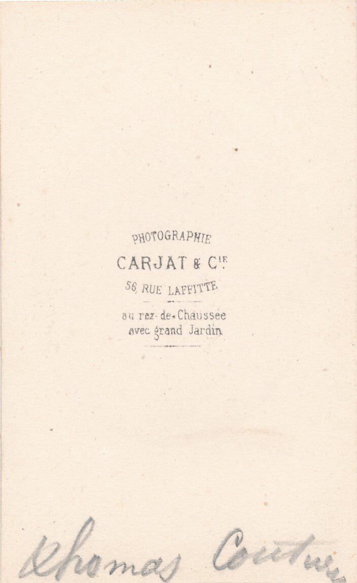 Thomas COUTURE peintre photo photographie albumine carte de visite