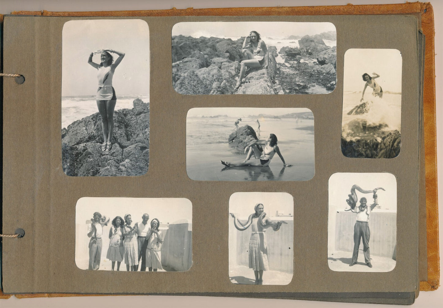 2 album photos illustrant la vie d'une femme (1920-1960) snapshots amateur