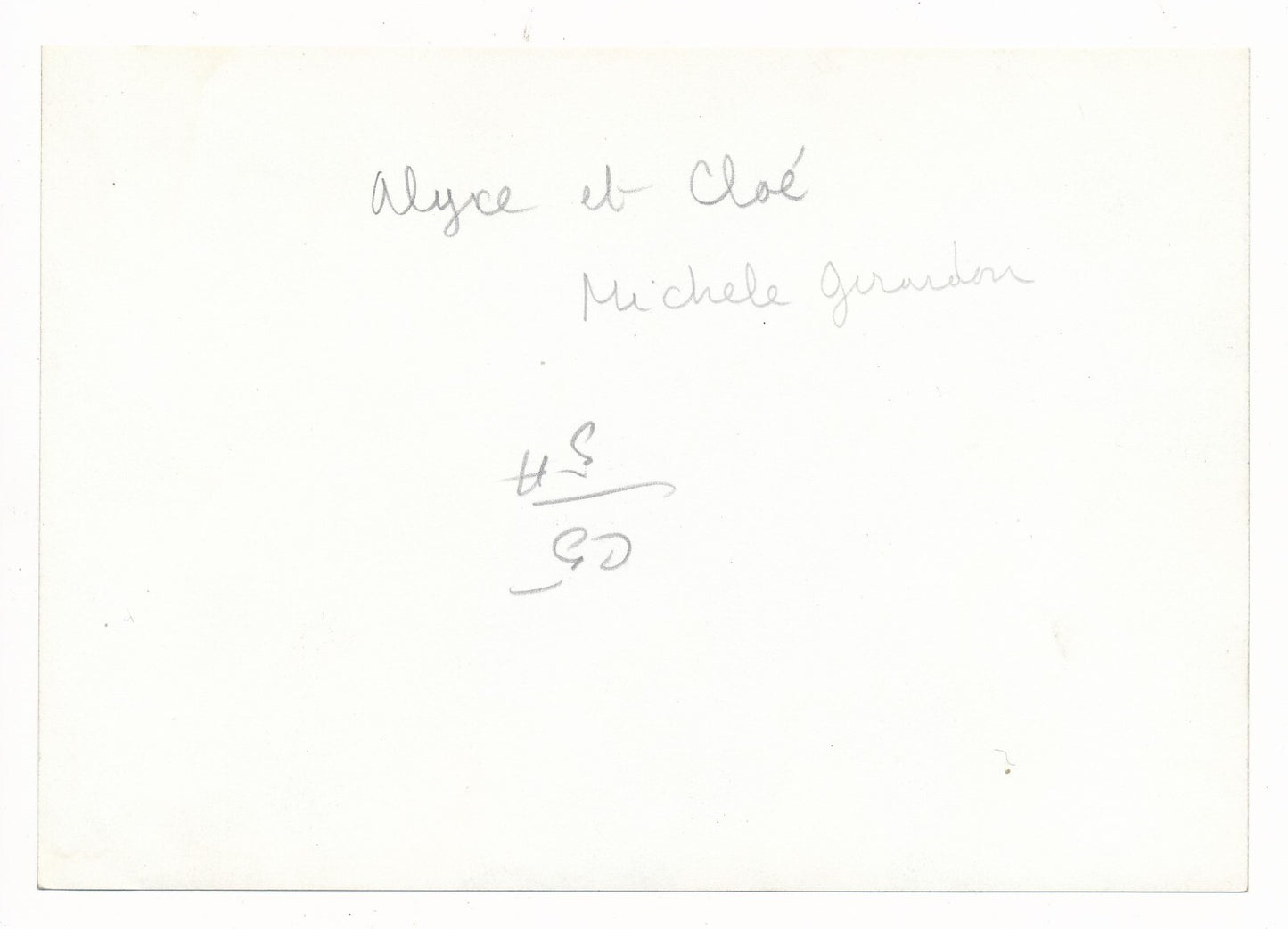 Alyse et Cloé 1970 René Gainville Michele GIRARDON Karin Jacobsen cinéma photo