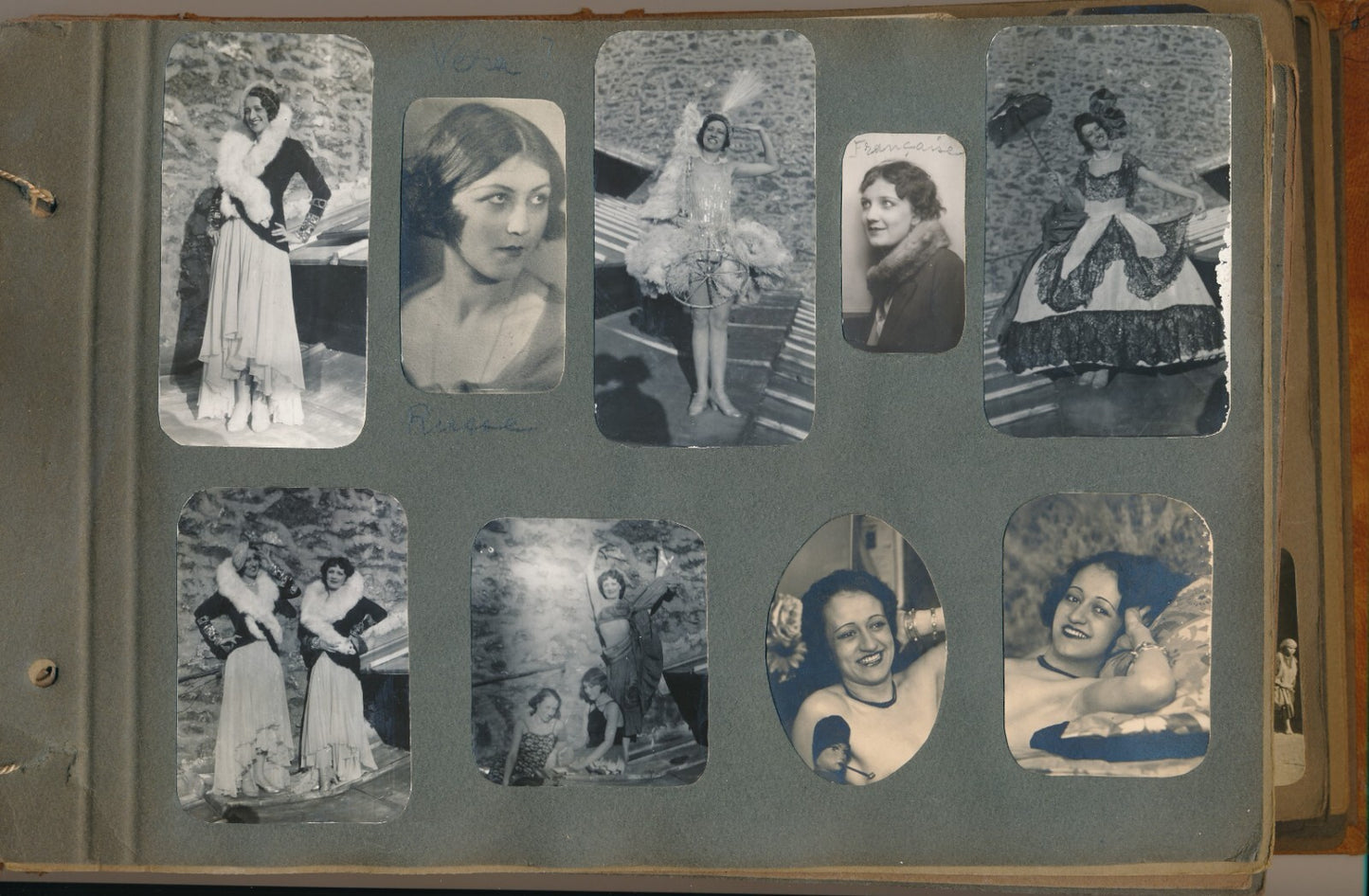 2 album photos illustrant la vie d'une femme (1920-1960) snapshots amateur