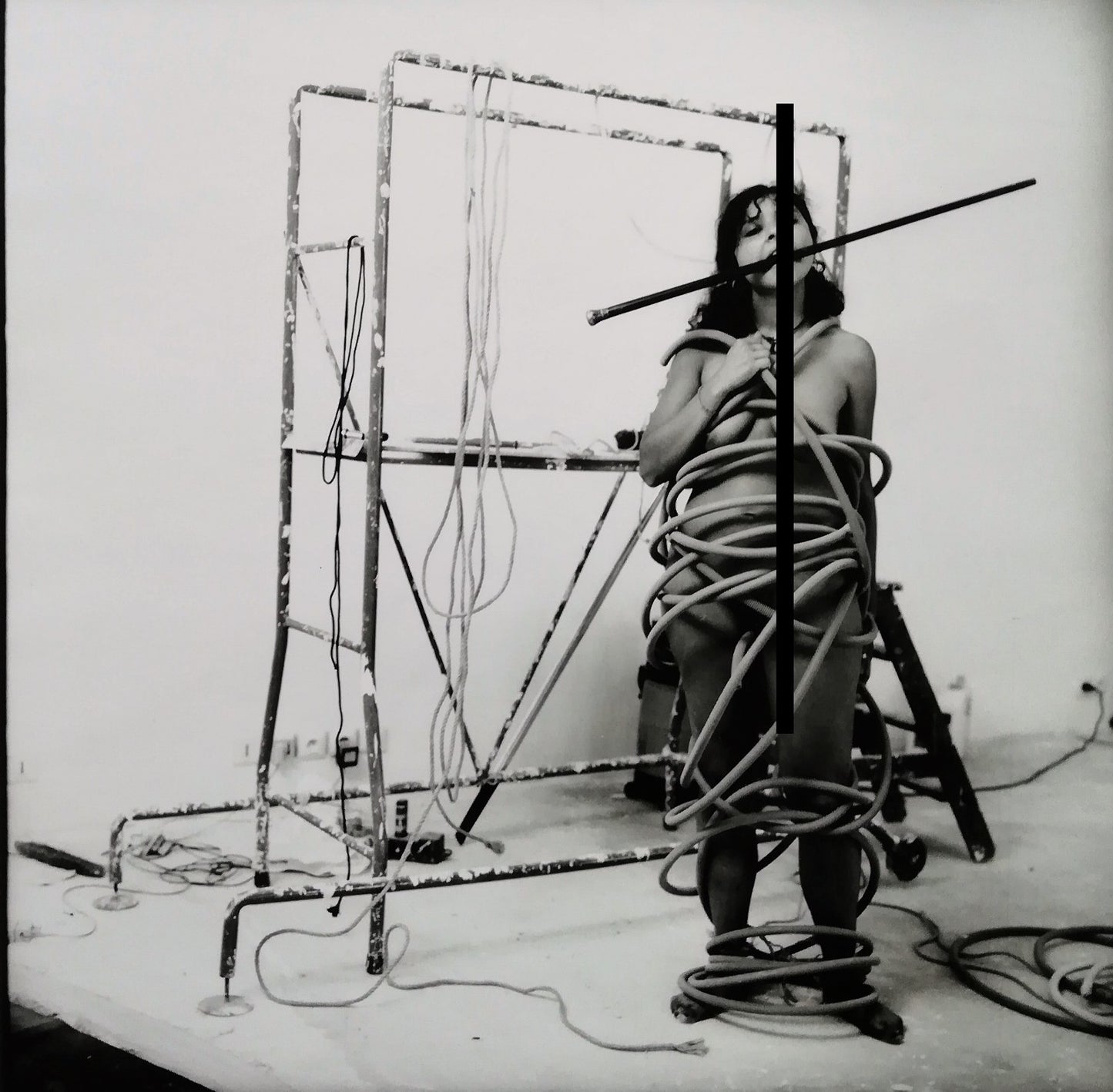 Photographie Etude tuyau bondage tirage époque années 1980