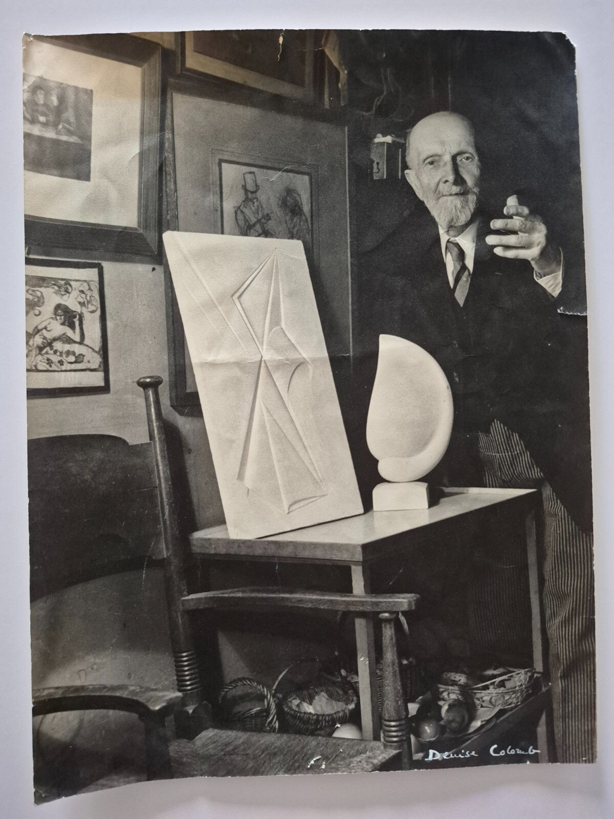 Henri HAMM 2 photo photographies signées Denise Colomb Art déco Jacques Doucet