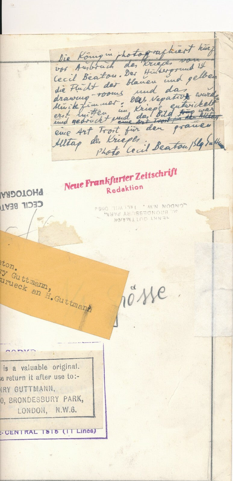 Elizabeth Bowes-Lyon reine mère Cecil BEATON photo photographie vintage