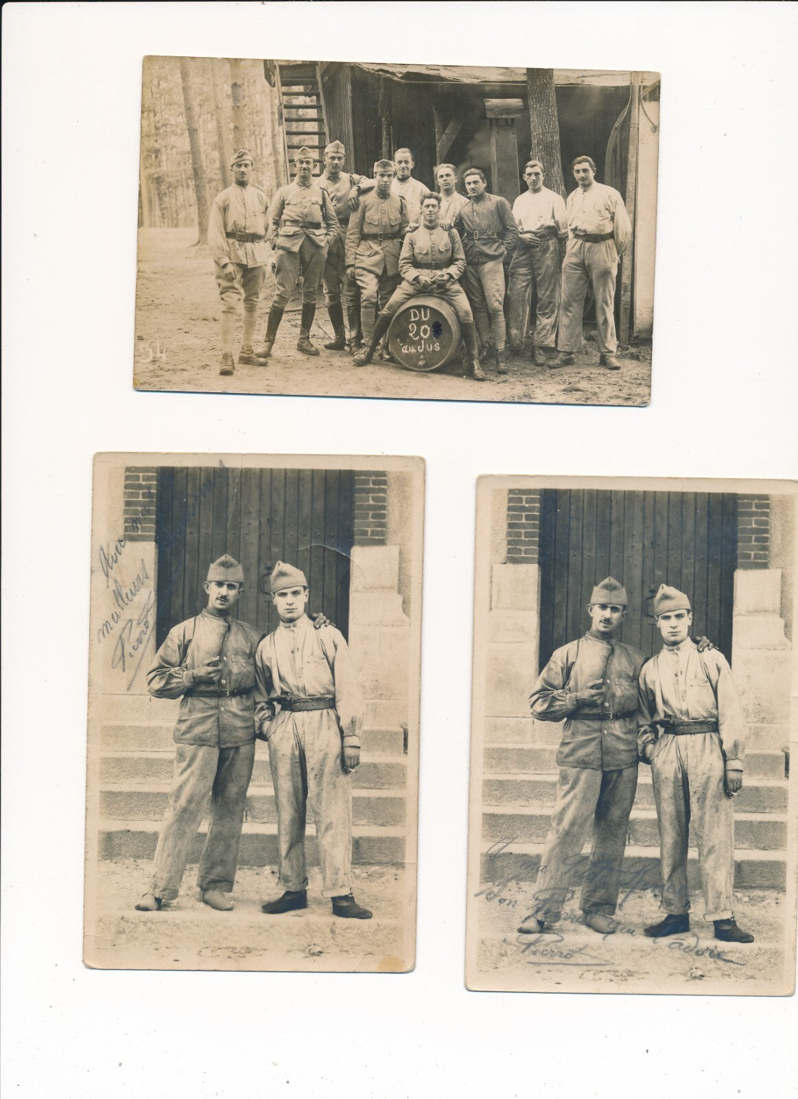 Militaria 39e régiment 13 CPAS époque ET cdv Mounier Bizerte photo