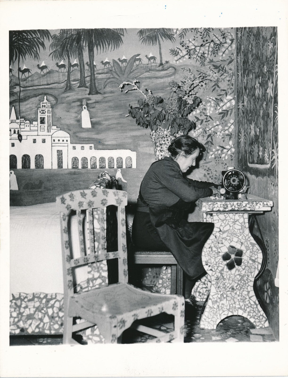 Raymond Isidore peintre picassiette 3 photos photographie Chartes art brut