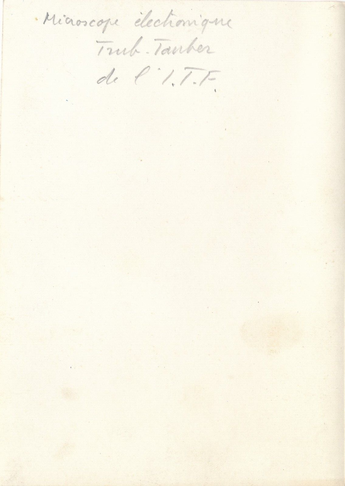 ITF Microscope électronique Trub Tauber photo photographie époque v. 1950 Suède