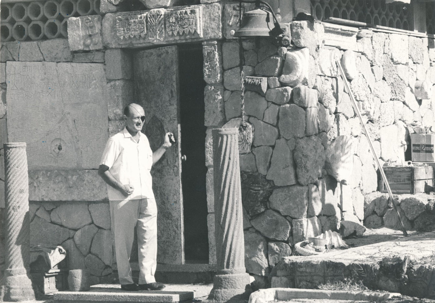 Moshe DAYAN archéologue archéologie Israël 3 photo photographies vintage