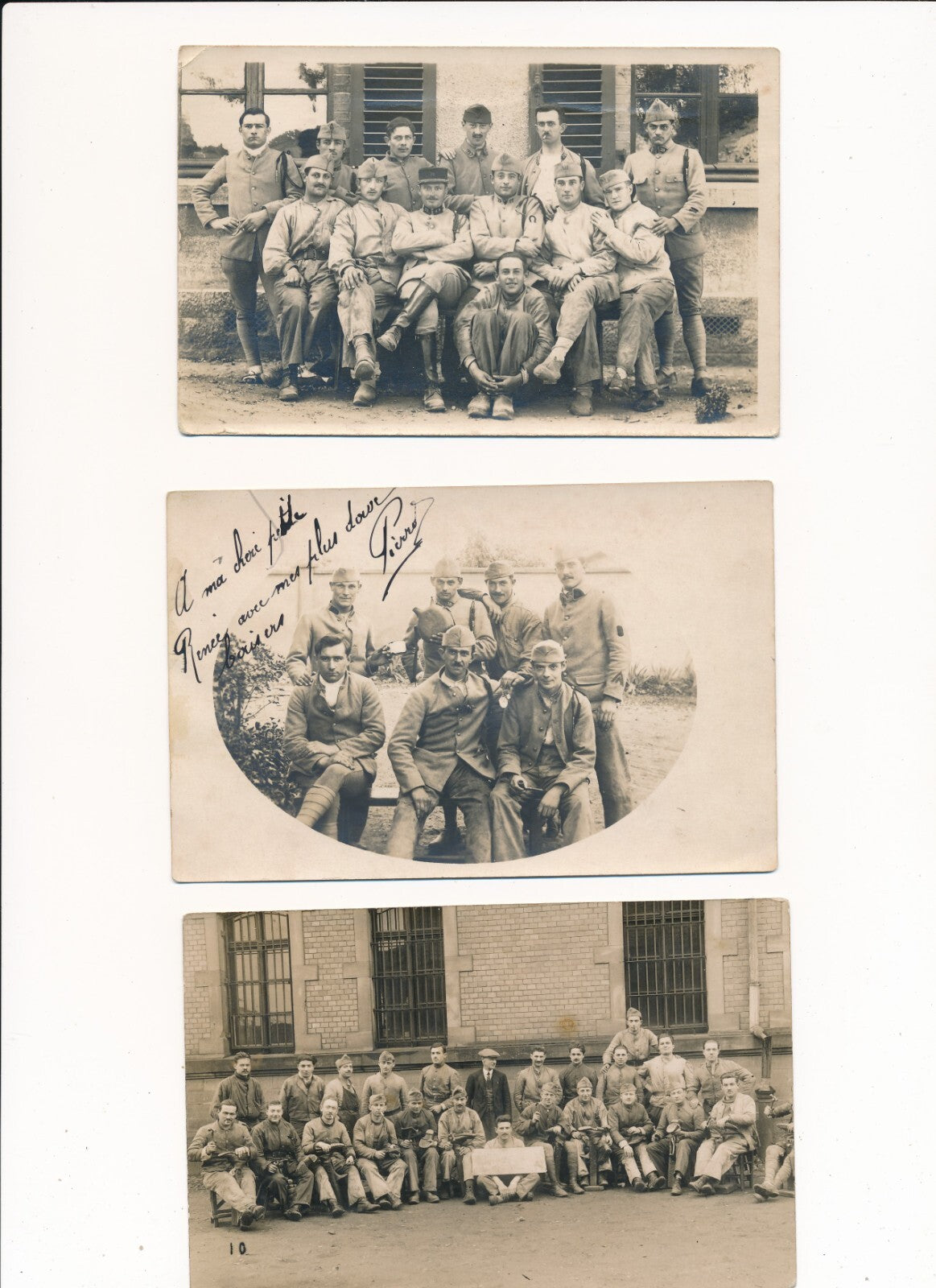 Militaria 39e régiment 13 CPAS époque ET cdv Mounier Bizerte photo