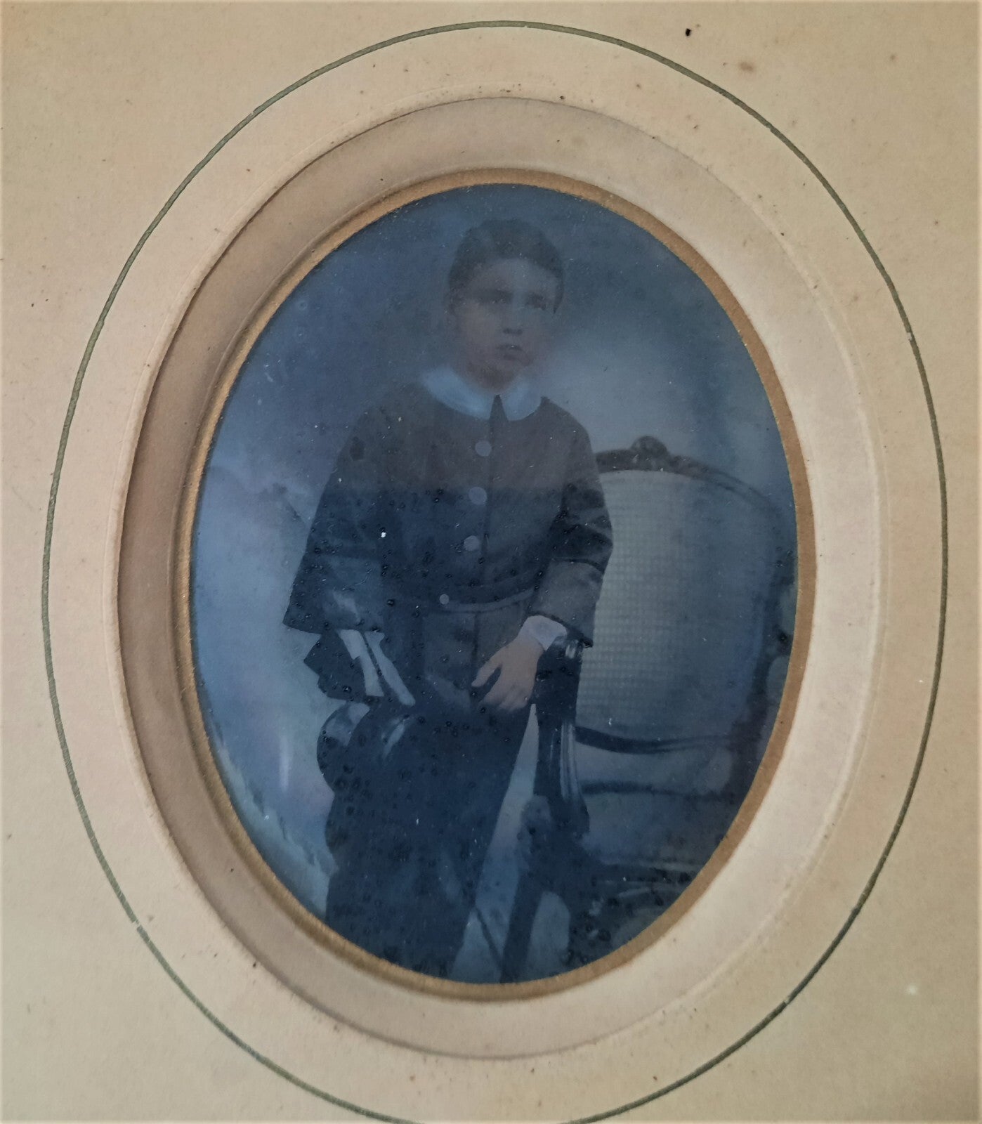 6 ambrotypes rehaussés couleurs mère bébé enfants photo photographie