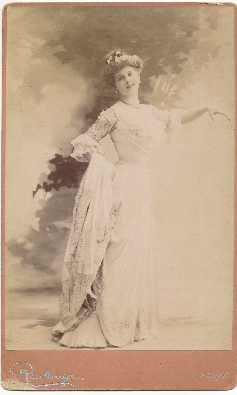 Maria Zarina sexy vers 1890 femme albumine actrice ? photographie signée coquine