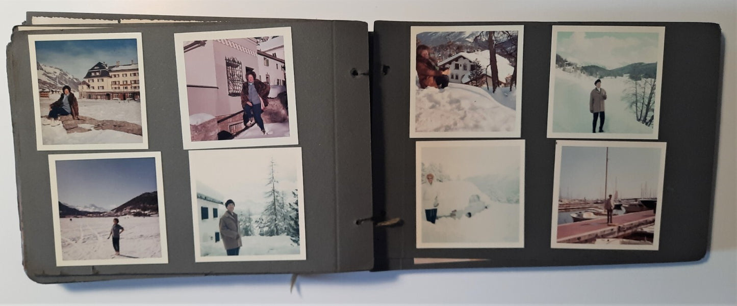 2 album photos illustrant la vie d'une femme (1920-1960) snapshots amateur