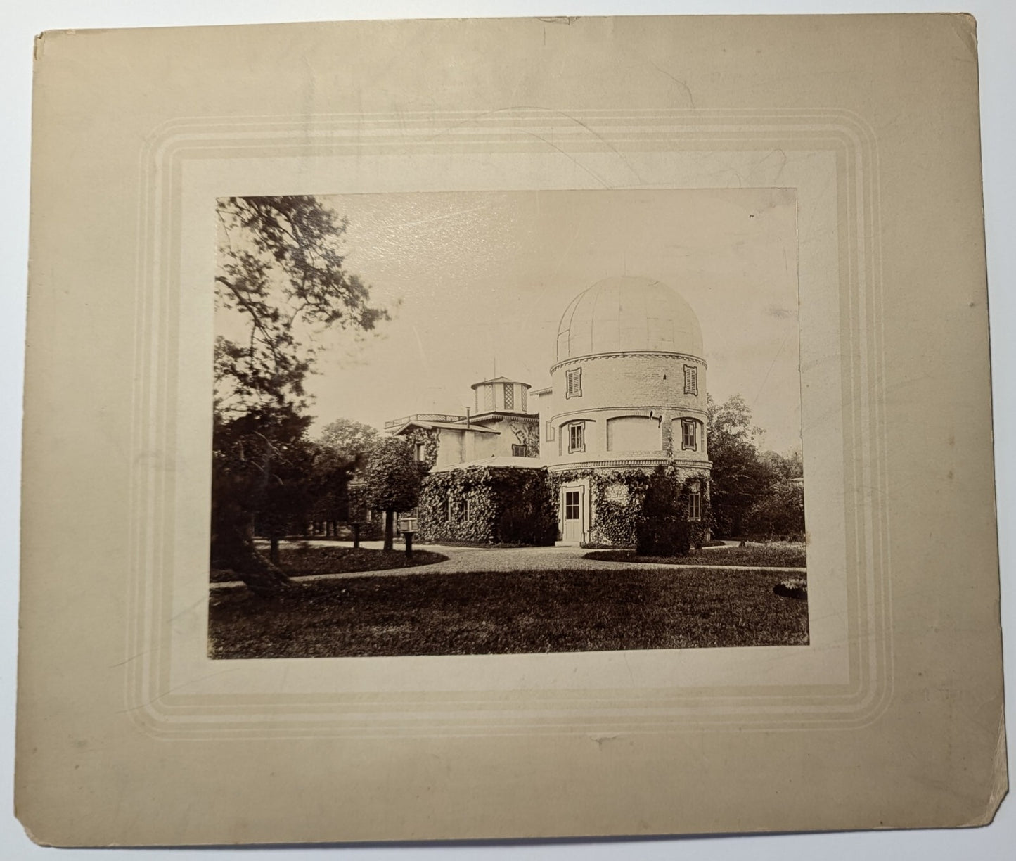 Observatoires astronomie 2 tirage papier citrate vers 1910 photo photographie