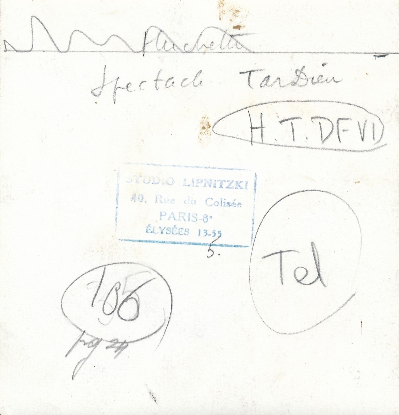 photographie Jean Tardieu, poète, traducteur répétition tirage argentique