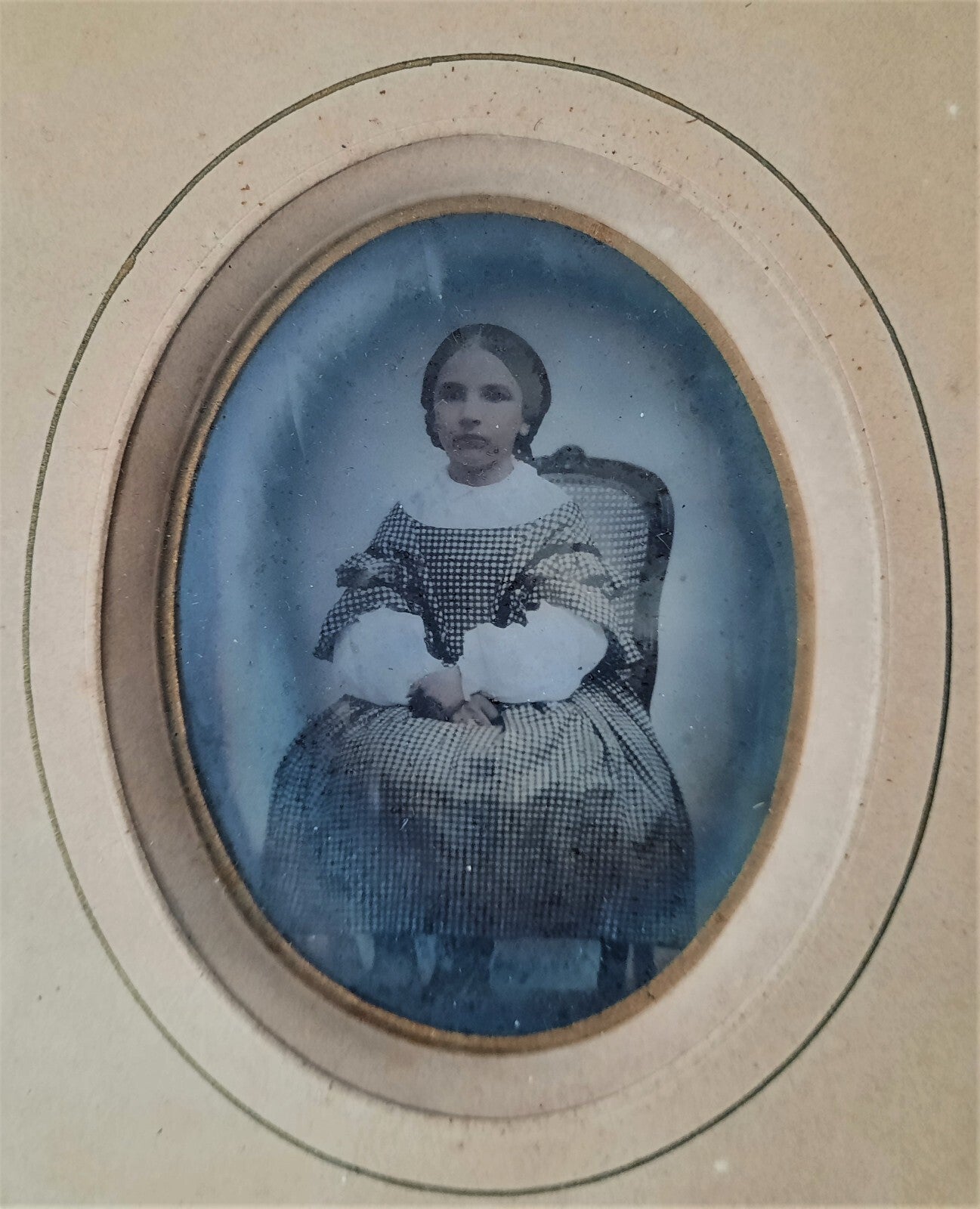 6 ambrotypes rehaussés couleurs mère bébé enfants photo photographie