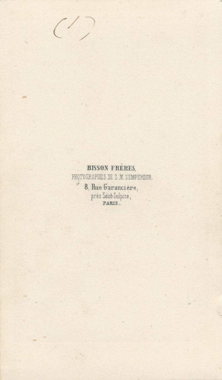 Frederic FEBVRE acteur cdv albuminé Bisson Frères photo photographie