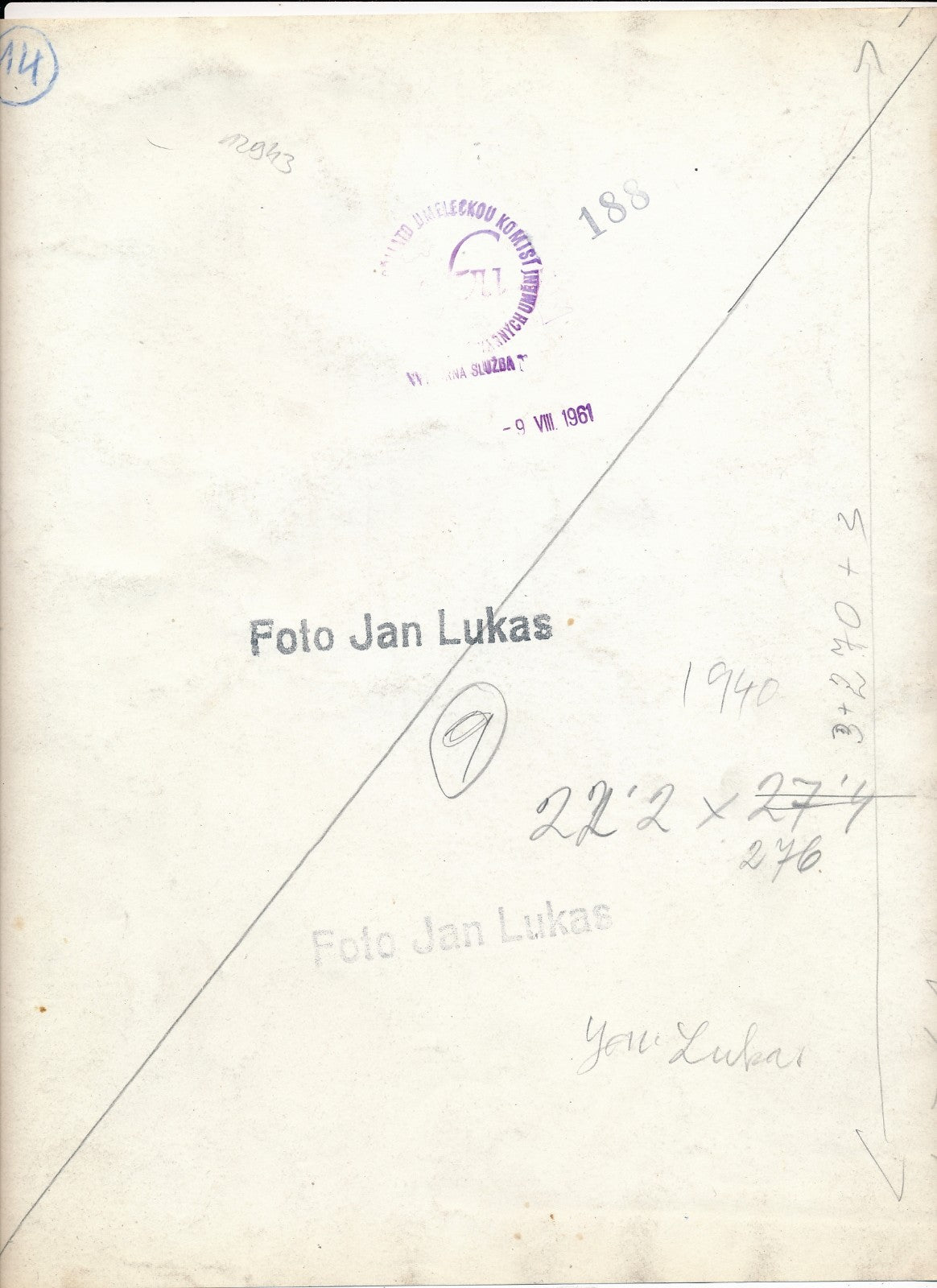 photo Jan Lukas (1915-2006) tchèque Etats-Unis tirage argentique époque vintage