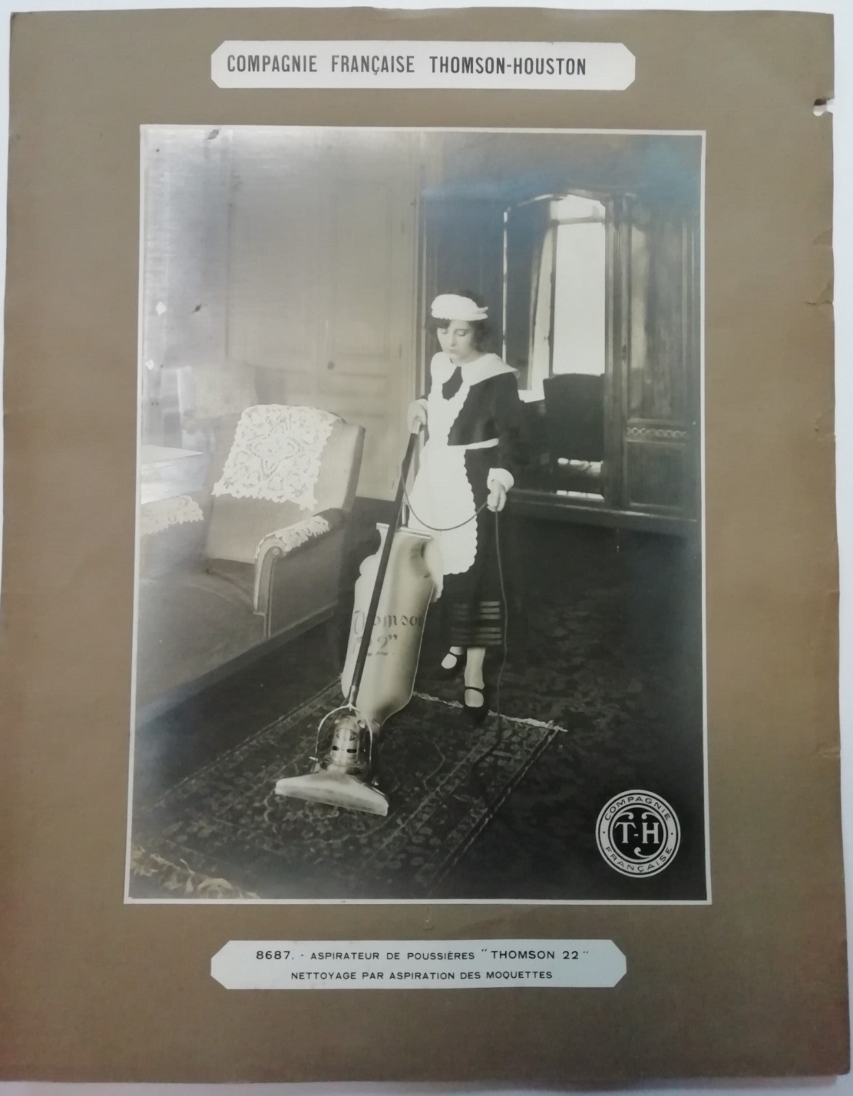Compagnie française Thomson Houston aspirateur commercial photographie