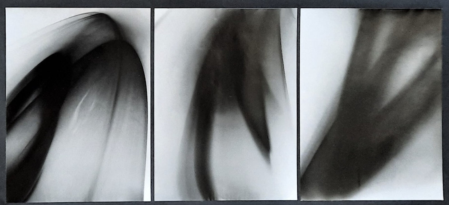 3 belles compositions abstraites photo photographe v. 1970 argentique époque