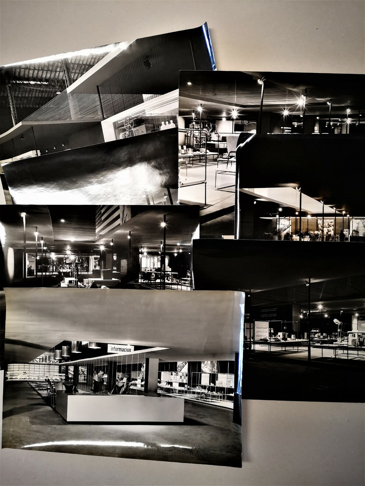 1955 Barcelone foire commeciale pavillon Etats Unis 15 photos plan Marshall