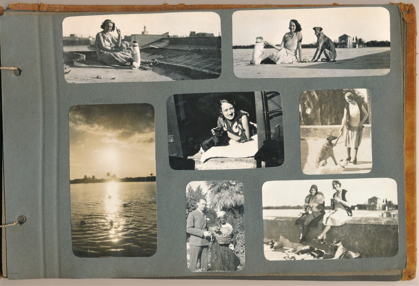 2 album photos illustrant la vie d'une femme (1920-1960) snapshots amateur