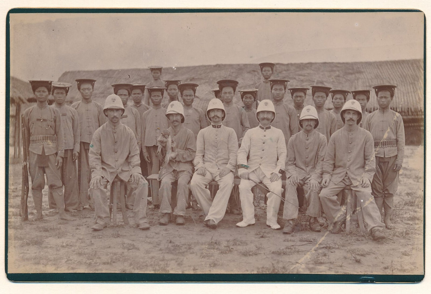 protectorat France Tonkin 5 photographies époque Chine photo militaria