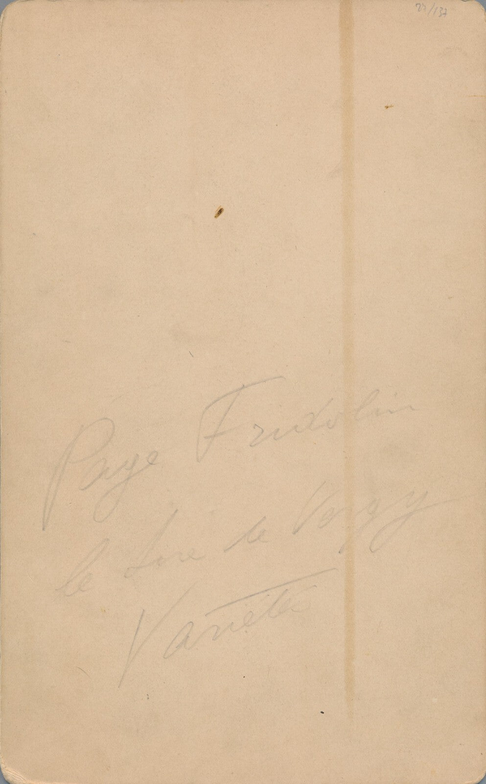 Arlette Dorgère, comédienne albumine albumen théatre photo époque Sire de Vergy