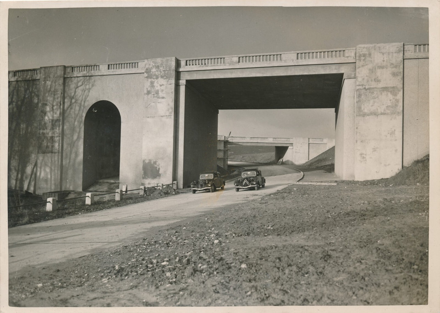 triangle de Roquencourt 1942 photo photographie époque voiture urbanisme