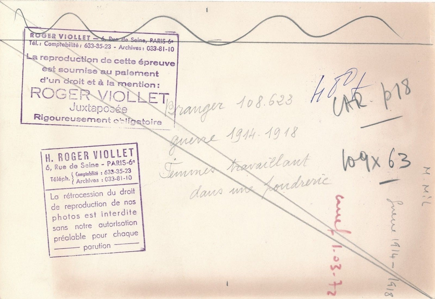 photo Guerre 1914-1918 femmes ouvrière fabrication obus tirage postérieur