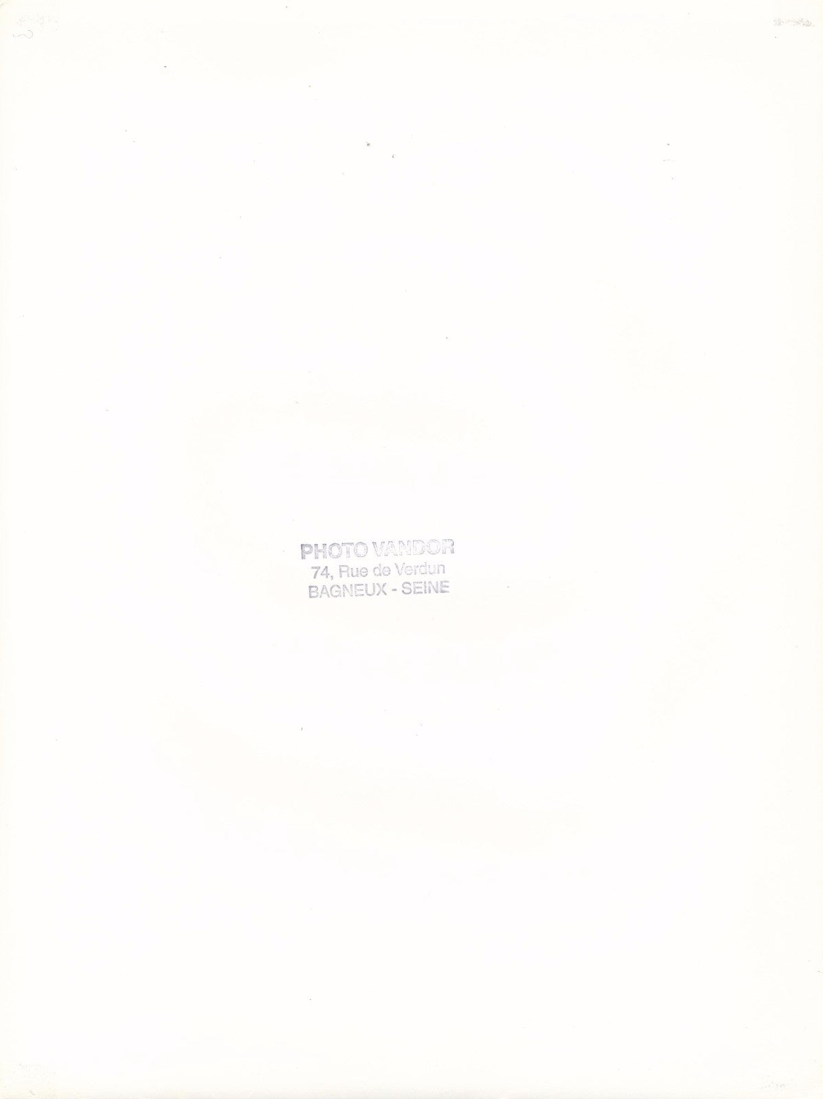 Photographie Geza Vandor Etienne Hajdu sculpture argentique vintage tampon