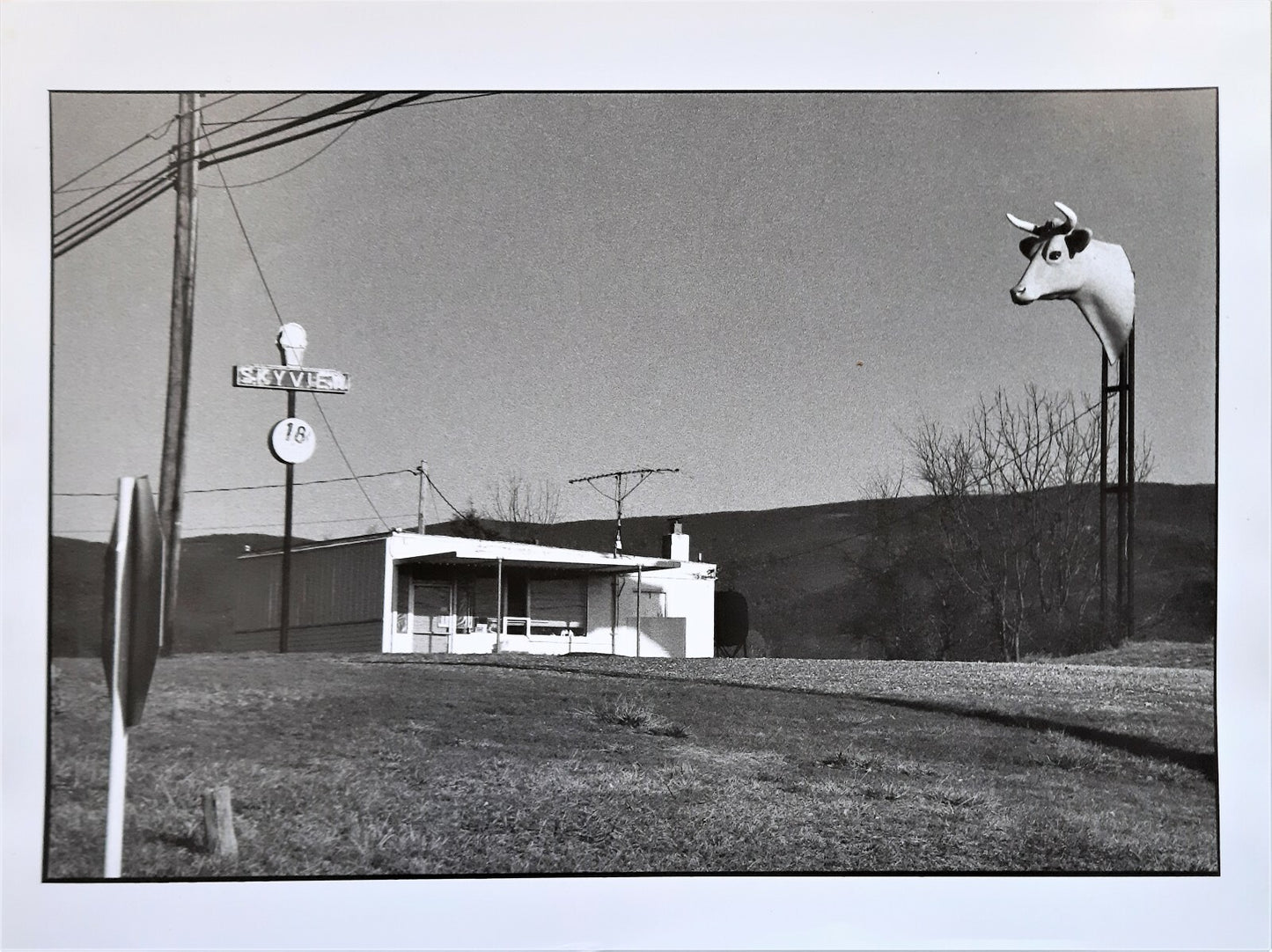 Skyview Canada ? Vue bâtiment tête de vache campagne photo photographie anonyme