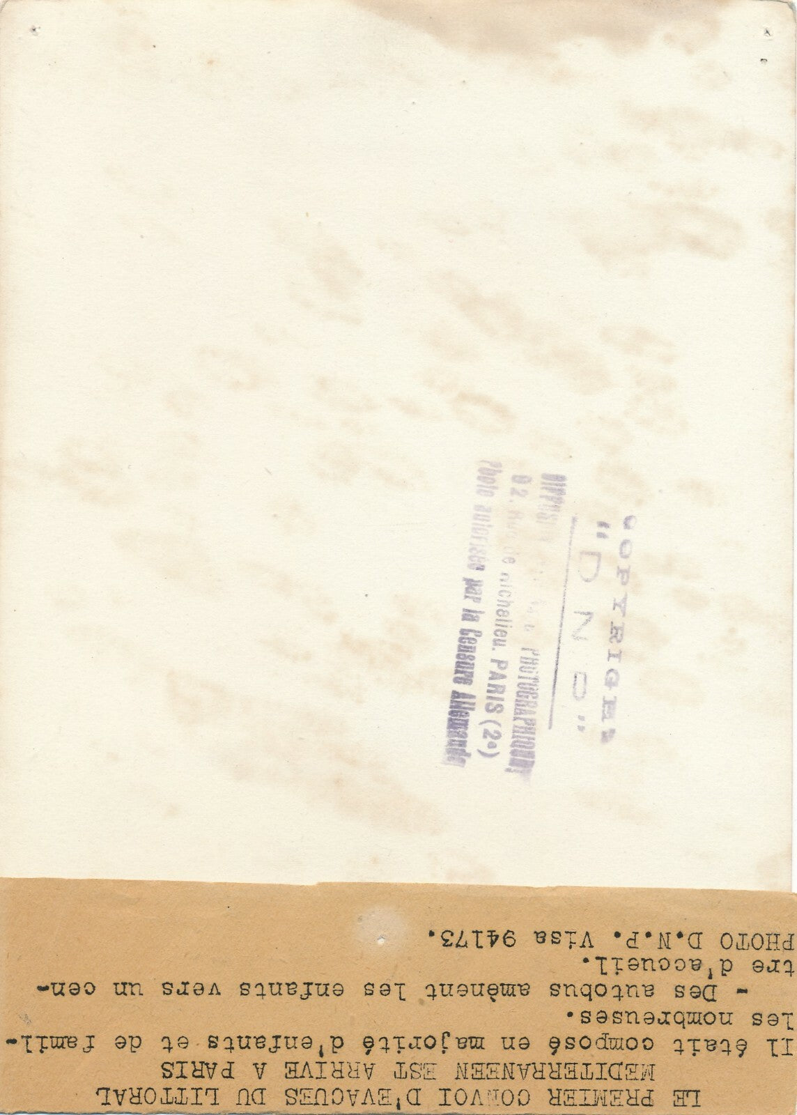 Enfants réfugiés 1943 ? Paris bus photographie