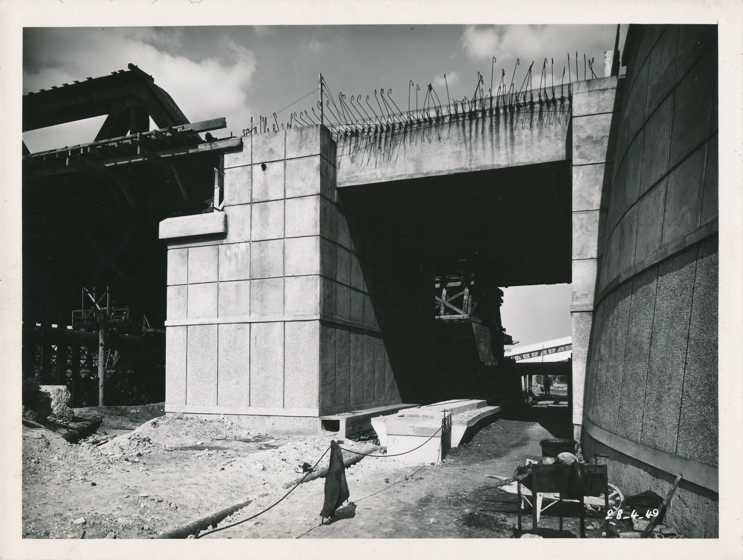 4 photo pont ferroviaire Argenteuil rénovation 1949 photographie train Le Boyer