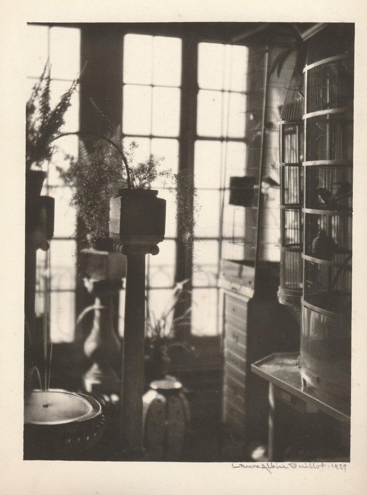 Laure ALBIN GUILLOT tirage au charbon signé photo photographie intérieur