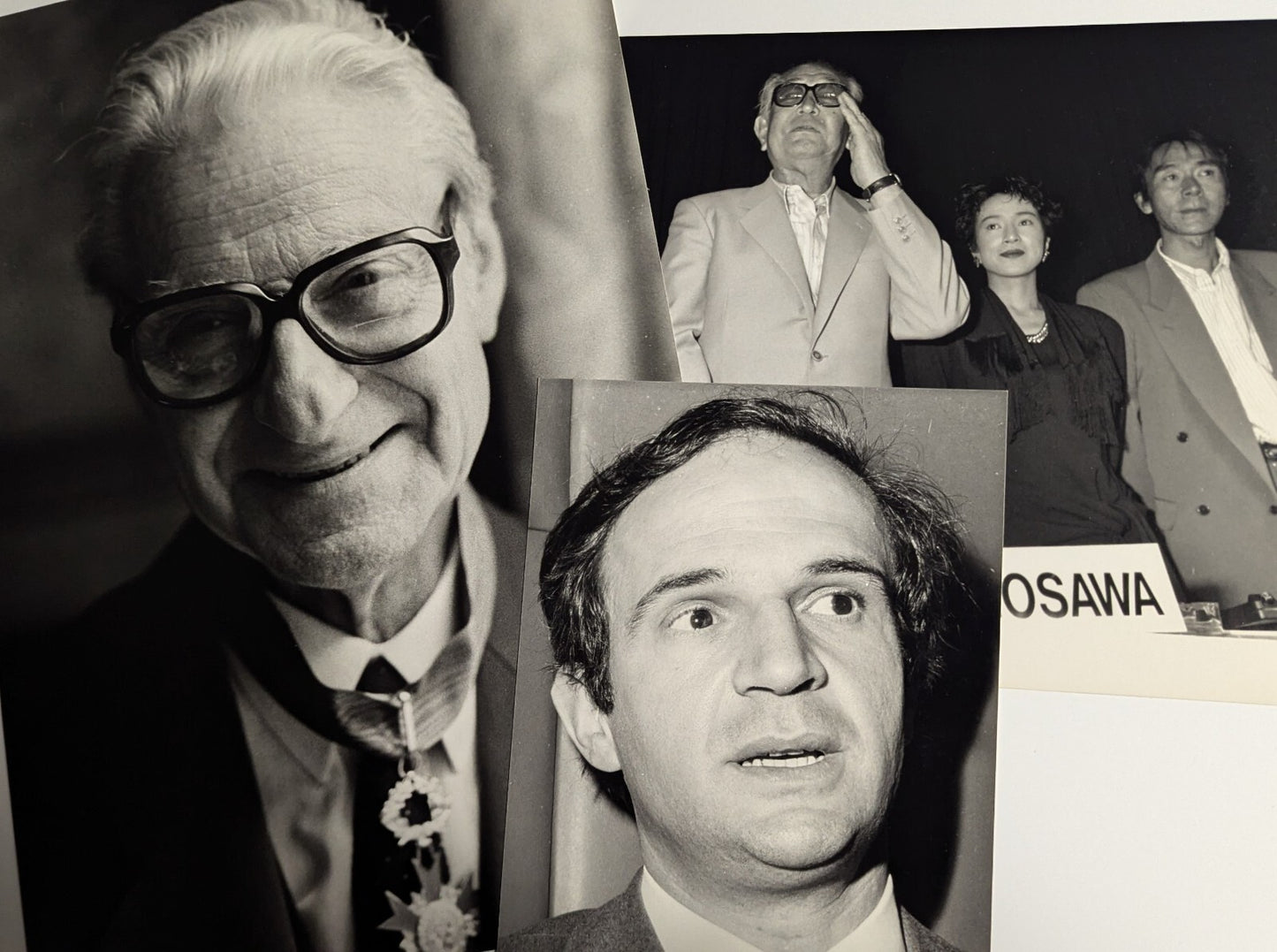 6 photos réalisateurs film : Kazan Kiarostami Allio B. deMille Truffaut Kurosawa