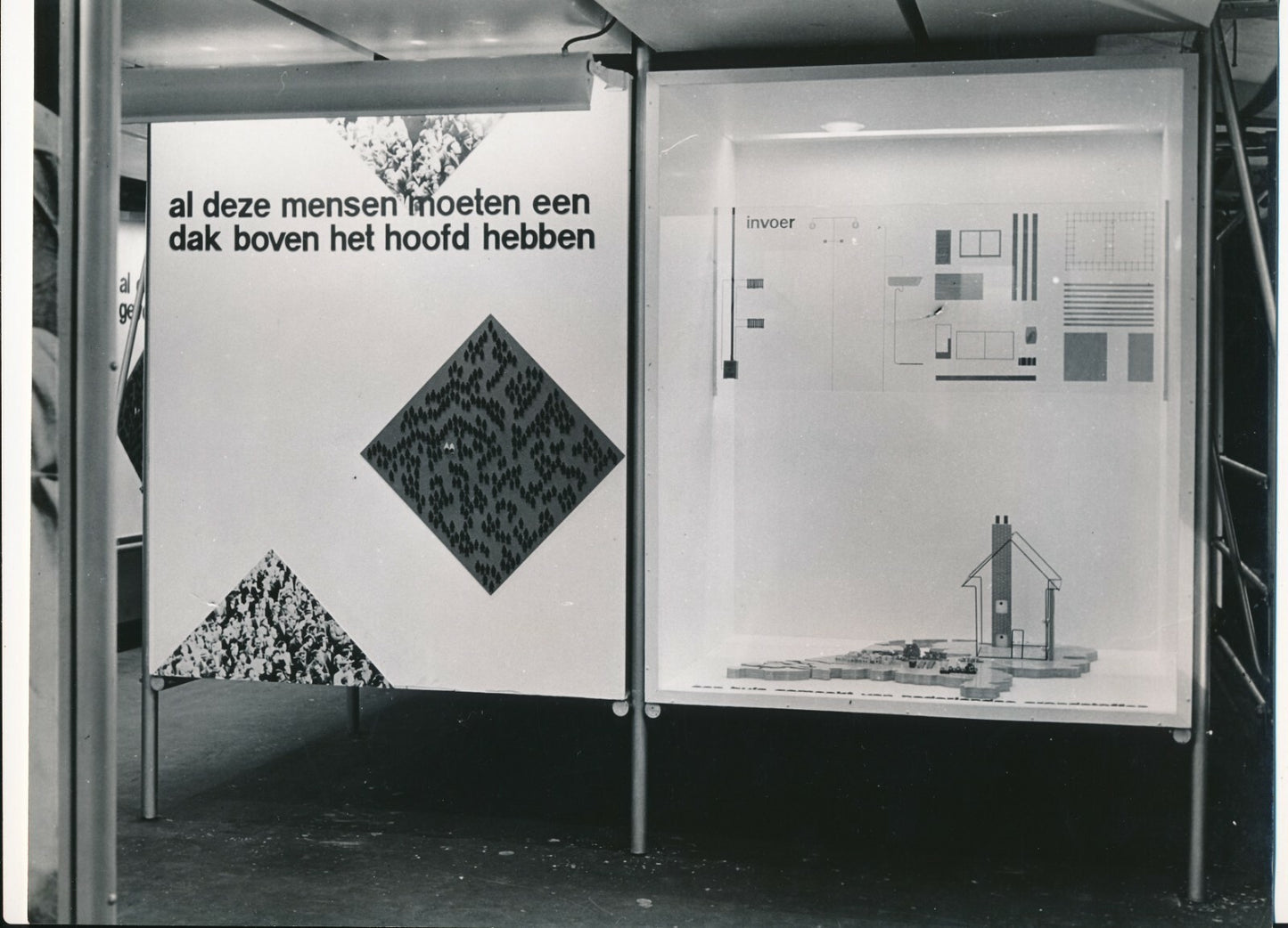1952 Bestaan barges Hollande exposition plan Marshall 18 photo photographie USA