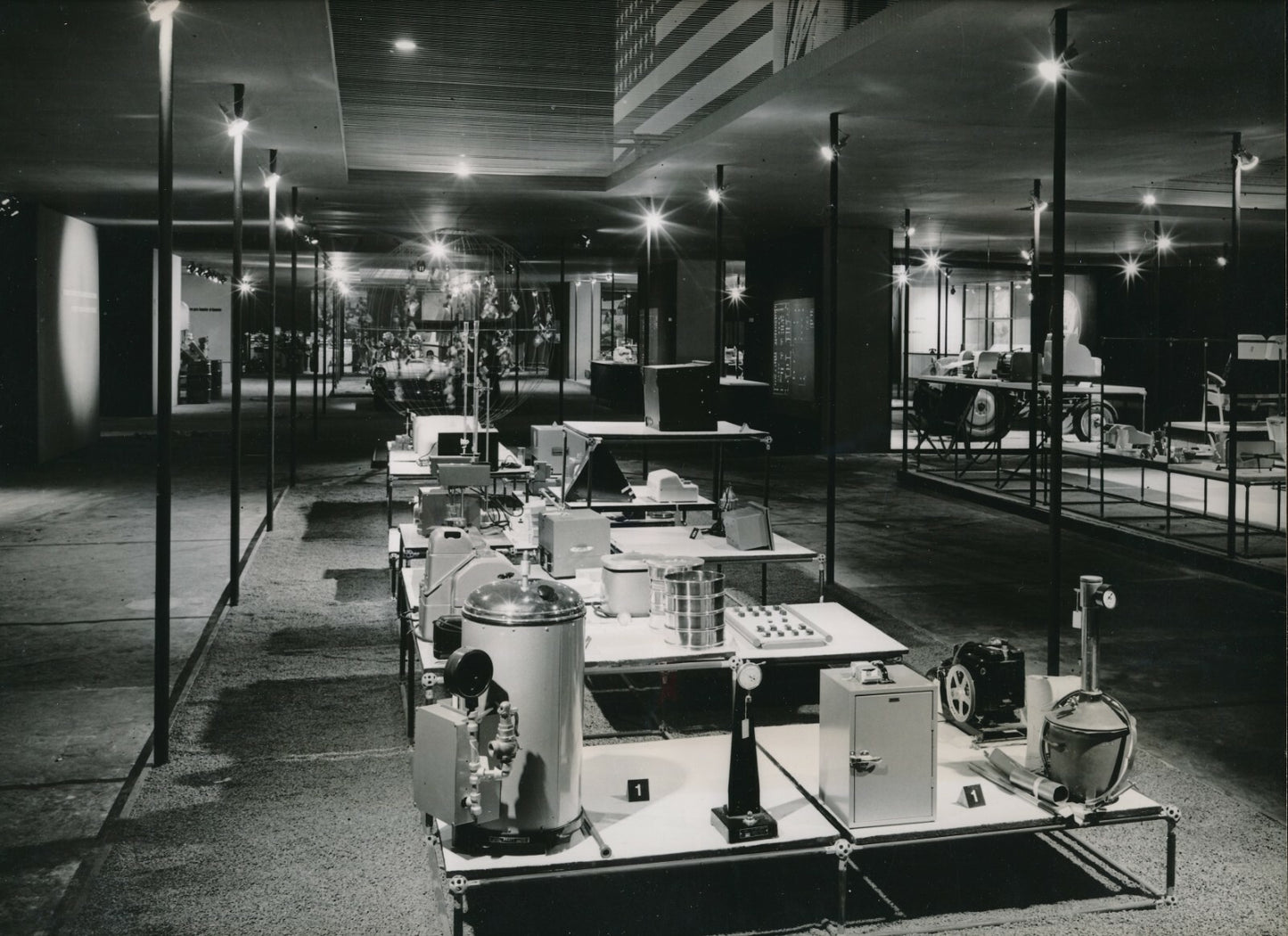 1955 Barcelone foire commeciale pavillon Etats Unis 15 photos plan Marshall