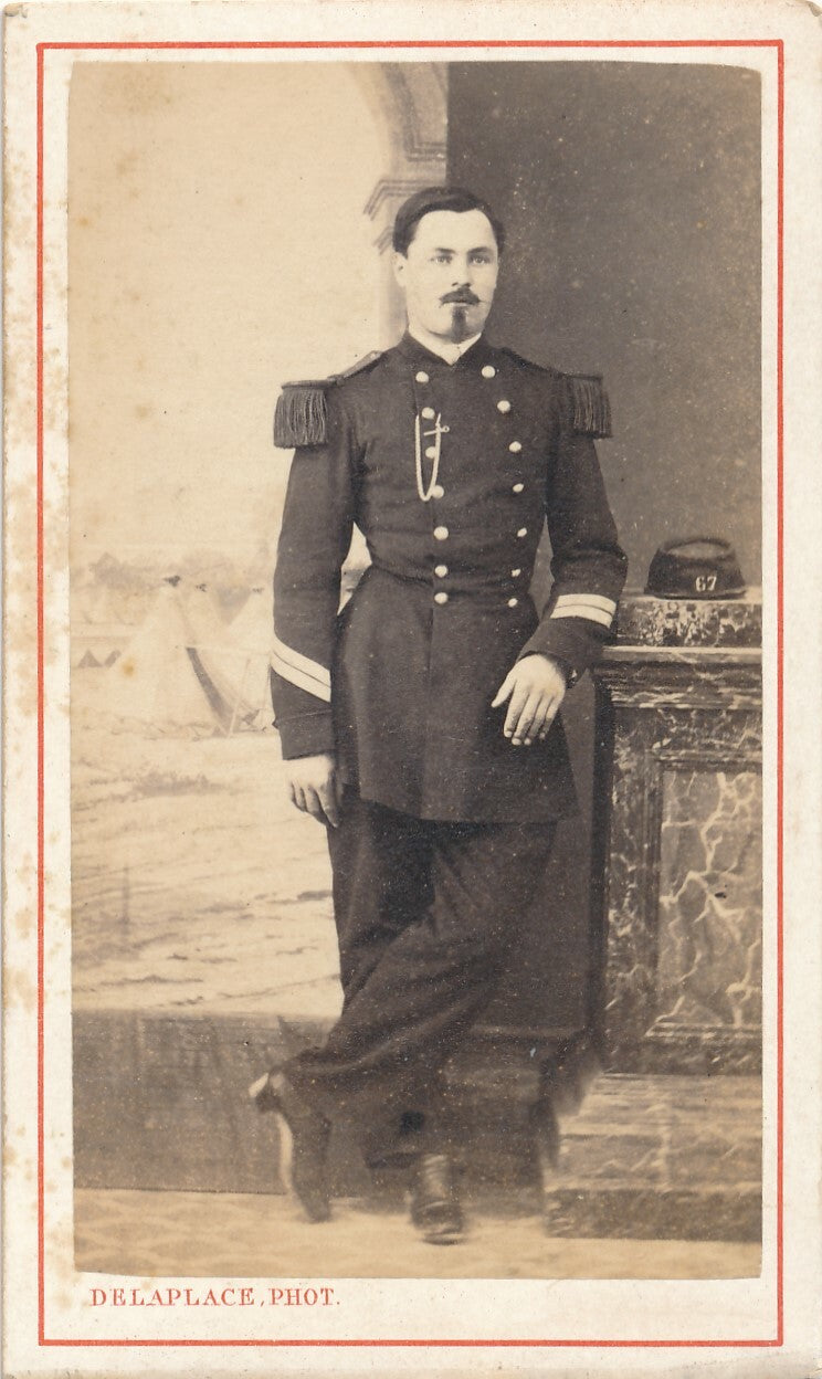 Militaria 7 photographies lot photo photographie cdv Caillau Artigue Pierson...
