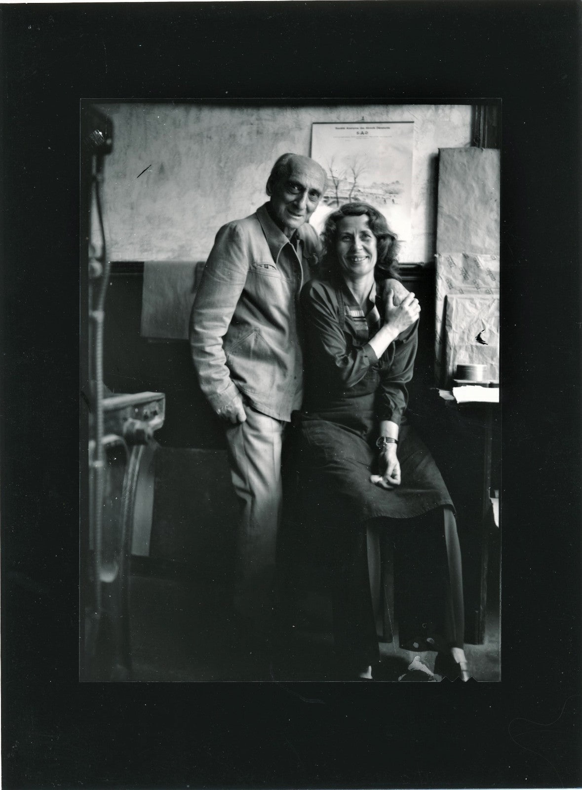 Photographie Johnny FRIEDLAENDER Brigitte COUDRAIN tirage argentique époque