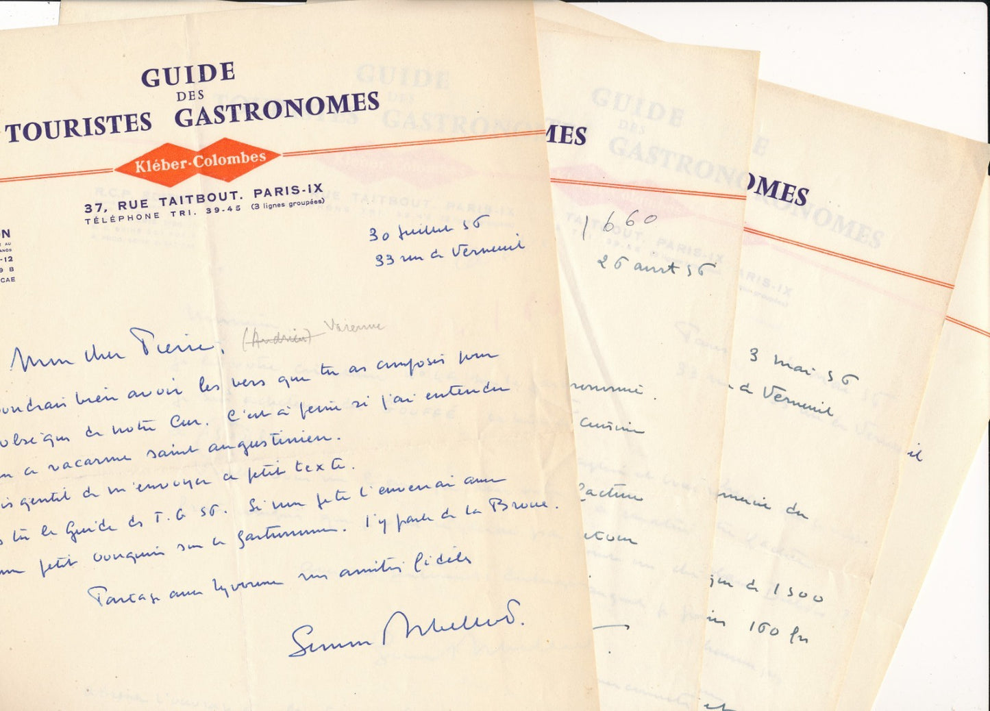 Curnonsky documentation photo photographie gastronomie 4 lettres Simon Arbellot