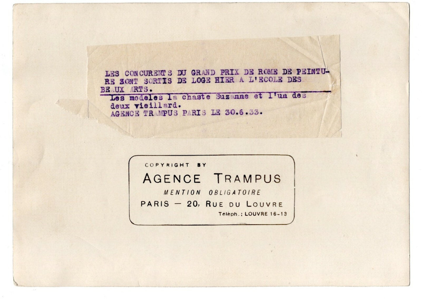 1933 prix Rome modèle nue beaux arts Suzanne GÉRARDIN RICHTER-MARTINEZ photo