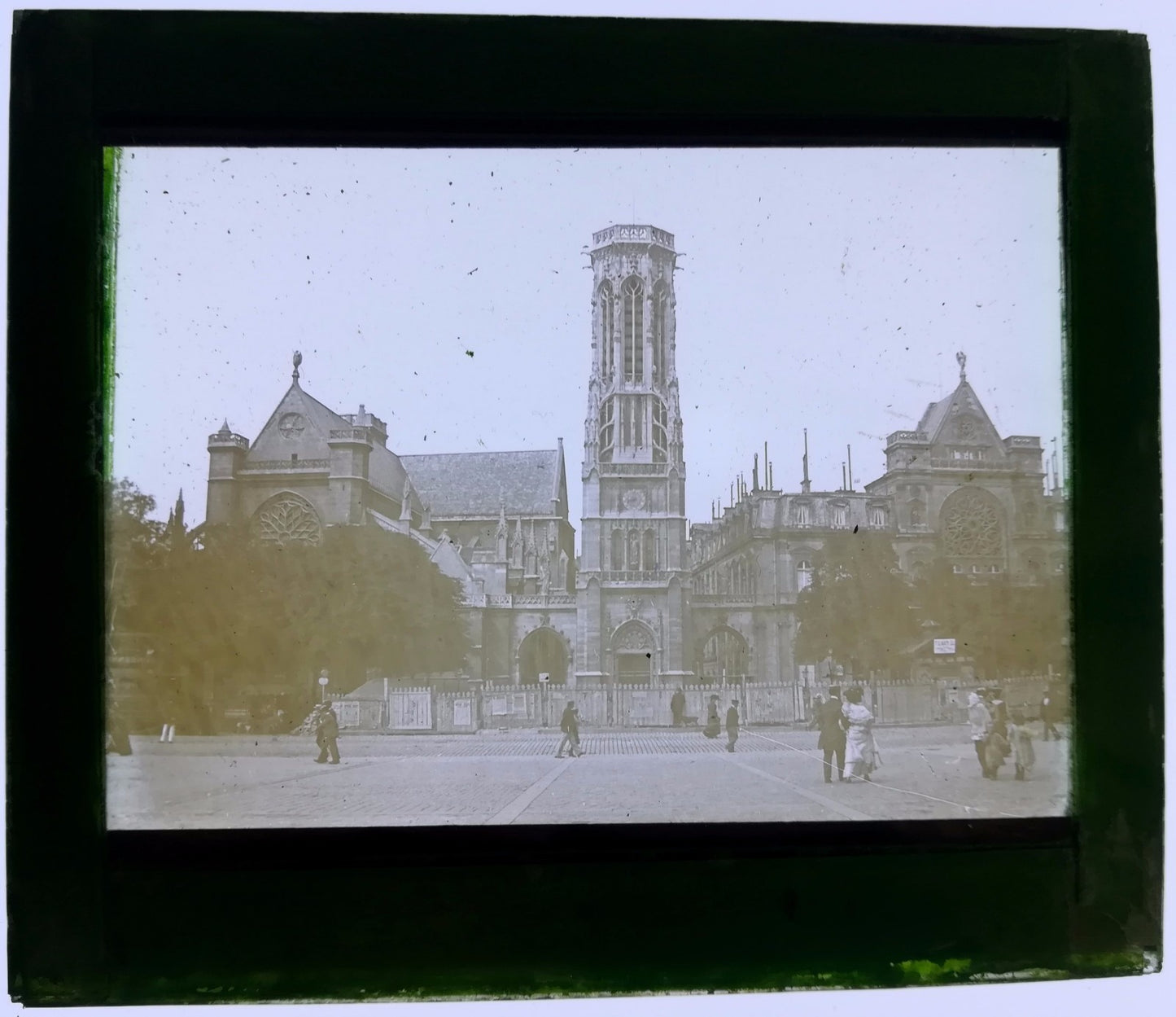 Paris église Paris Saint Germain l’Auxerrois 1902 positif verre plaque photo