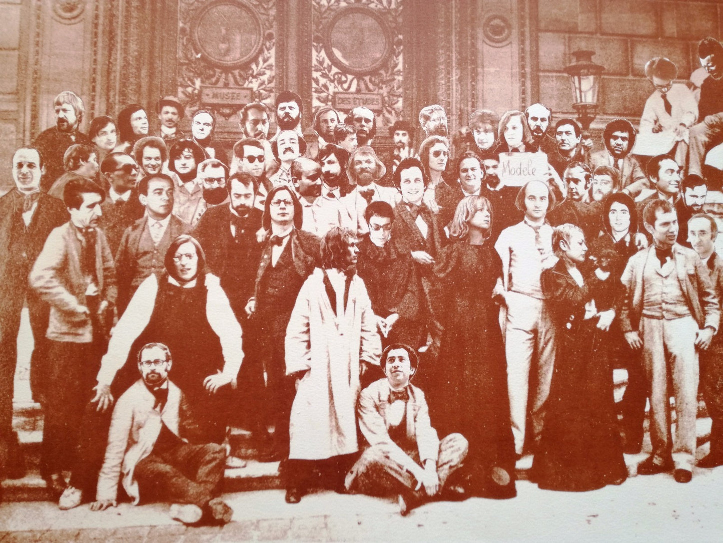 André Morain phototypie Les Logistes groupe artistes 1973 photographie